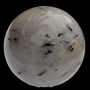 Tourmaline in Quartz sphere 86mm 894g in sunlight - Rocks and Things Store