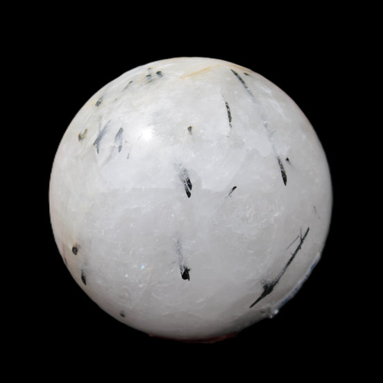 Tourmaline in Quartz sphere 86mm 894g in sunlight - Rocks and Things Store