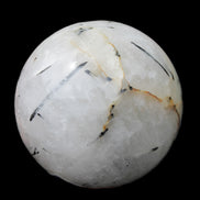 Tourmaline in Quartz sphere 86mm 894g in sunlight - Rocks and Things Store