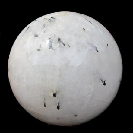 Tourmaline in Quartz sphere 86mm 894g in sunlight - Rocks and Things Store