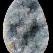 Blue Celestite geode 4990g in sunshine - Rocks and Things Store