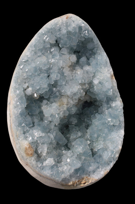Blue Celestite geode 4990g in sunshine - Rocks and Things Store