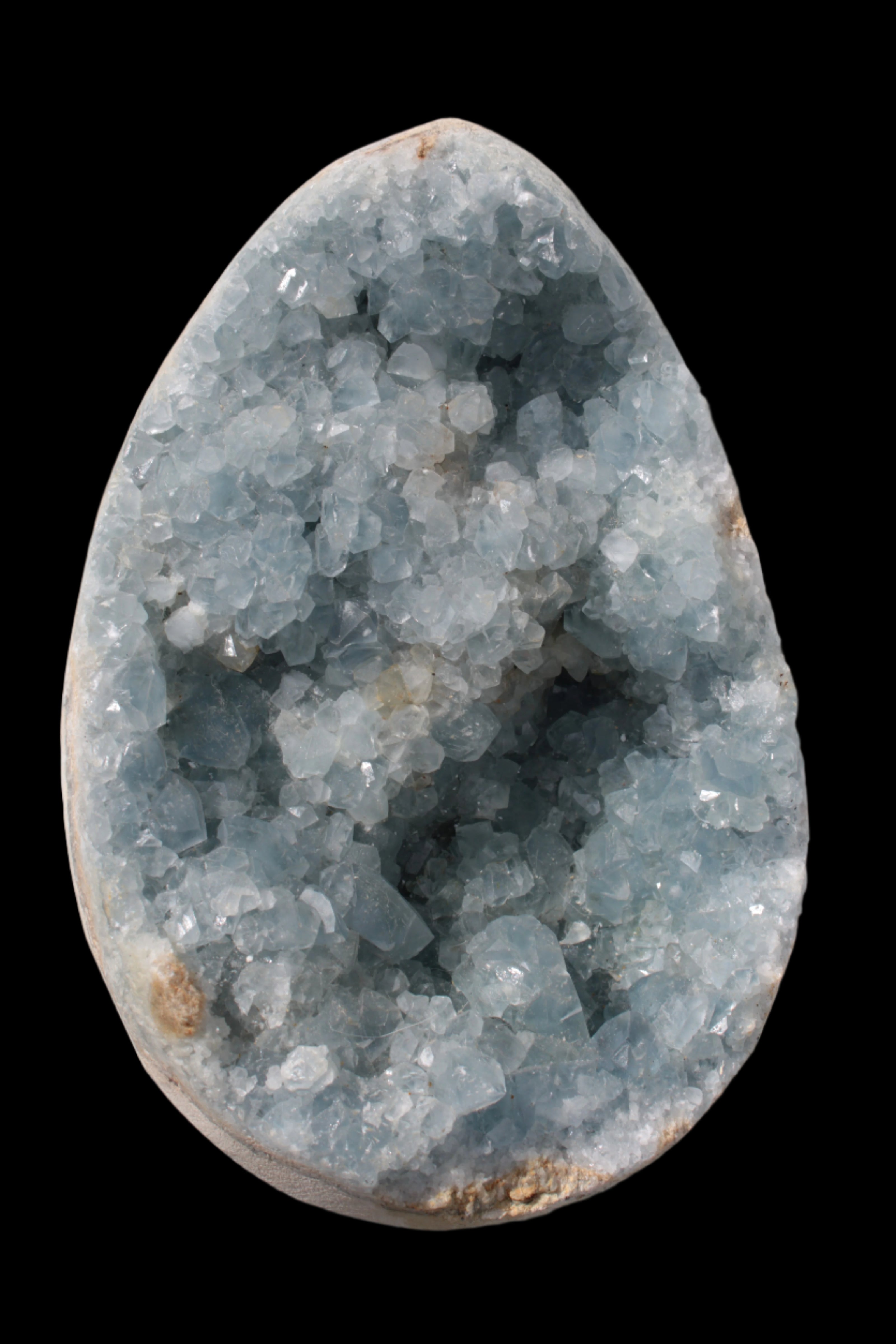 Blue Celestite geode 4990g in sunshine - Rocks and Things Store