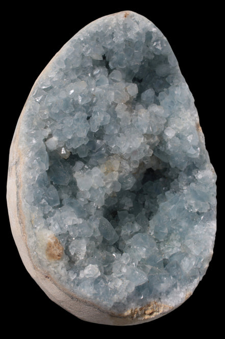 Blue Celestite geode 4990g in sunshine - Rocks and Things Store