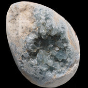 Blue Celestite geode 4990g in sunshine - Rocks and Things Store