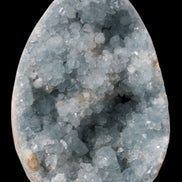 Blue Celestite geode 4990g in sunshine - Rocks and Things Store