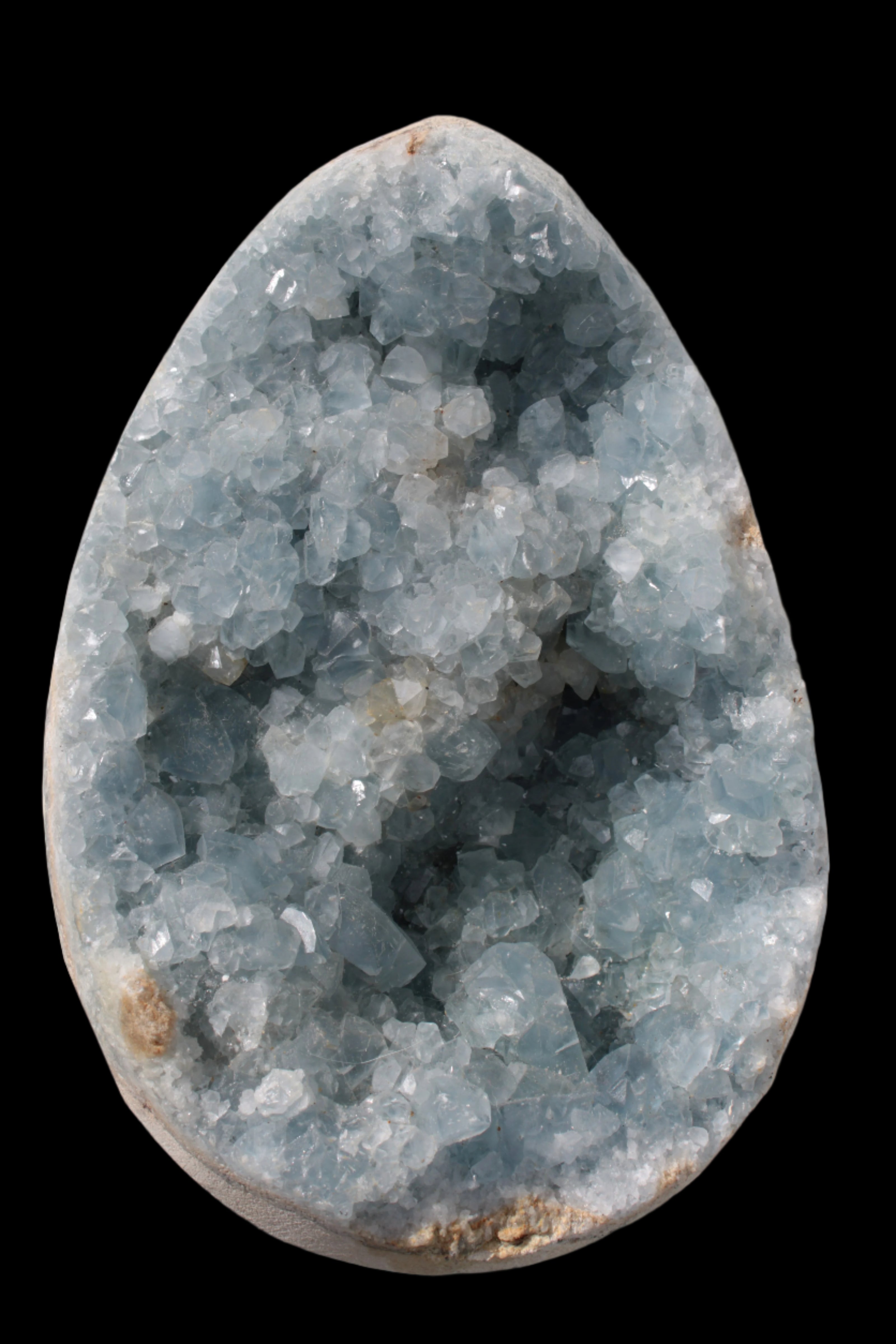 Blue Celestite geode 4990g in sunshine - Rocks and Things Store