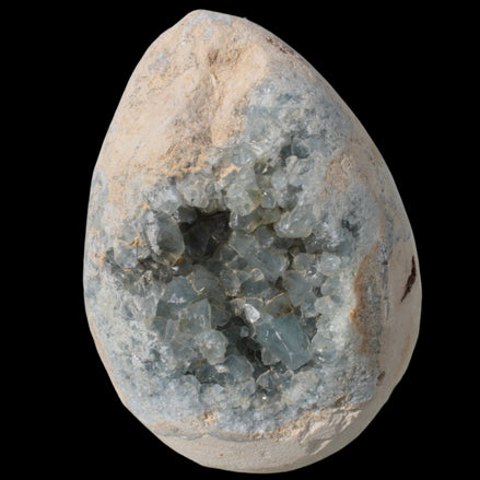 Blue Celestite geode 4990g in sunshine - Rocks and Things Store