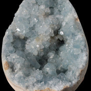 Blue Celestite geode 4990g in sunshine - Rocks and Things Store