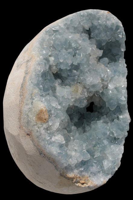 Blue Celestite geode 4990g in sunshine - Rocks and Things Store