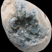 Blue Celestite geode 4990g in sunshine - Rocks and Things Store
