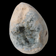 Blue Celestite geode 4990g in sunshine - Rocks and Things Store