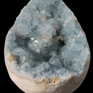 Blue Celestite geode 4990g in sunshine - Rocks and Things Store