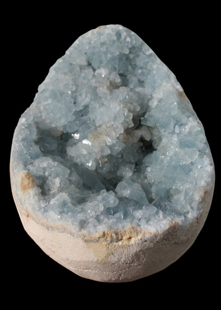 Blue Celestite geode 4990g in sunshine - Rocks and Things Store