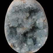 Blue Celestite geode 4990g in sunshine - Rocks and Things Store