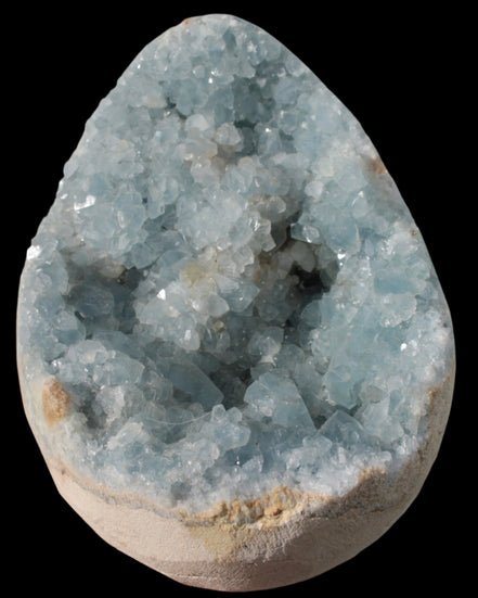 Blue Celestite geode 4990g in sunshine - Rocks and Things Store