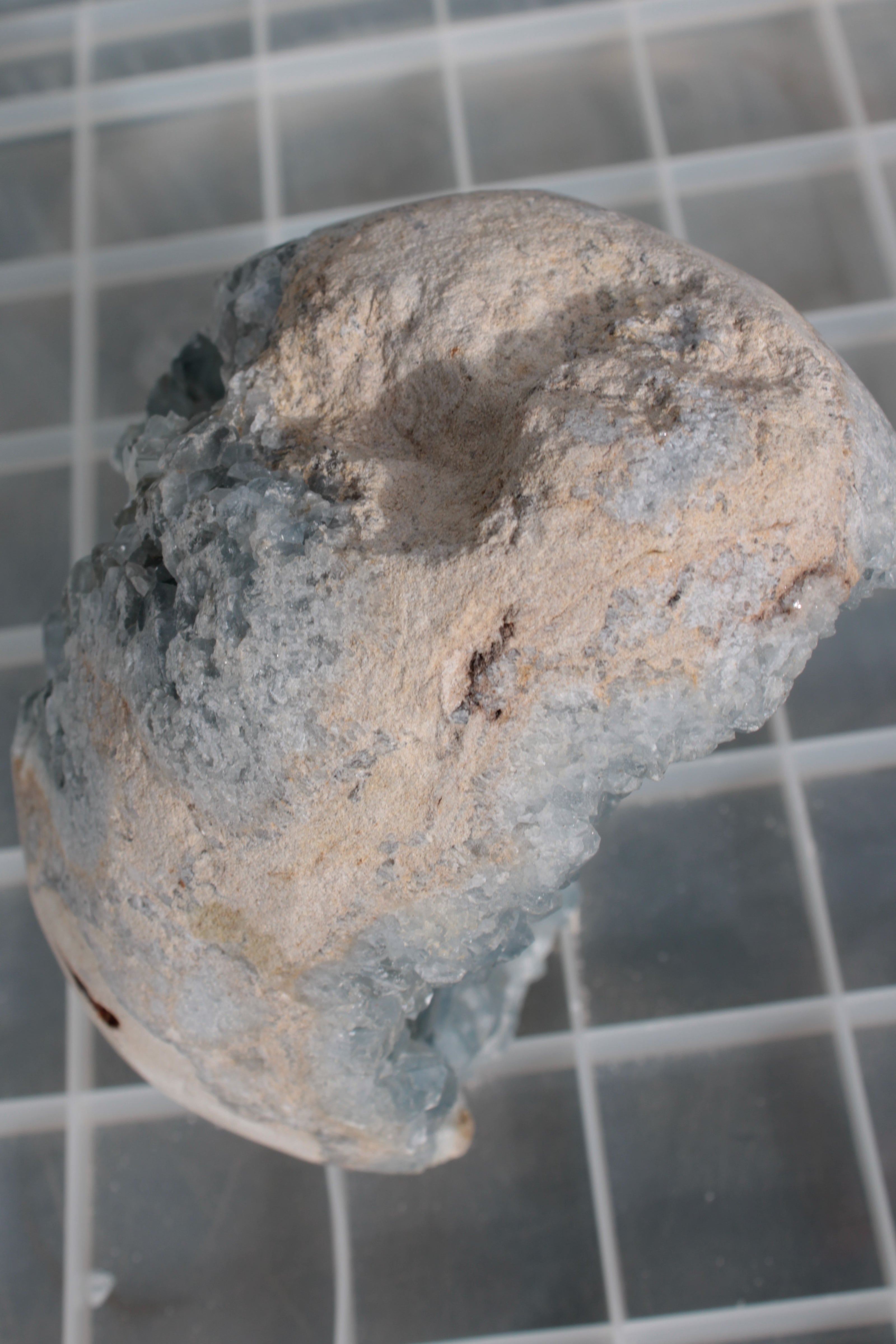 Blue Celestite geode 4990g Rocks and Things
