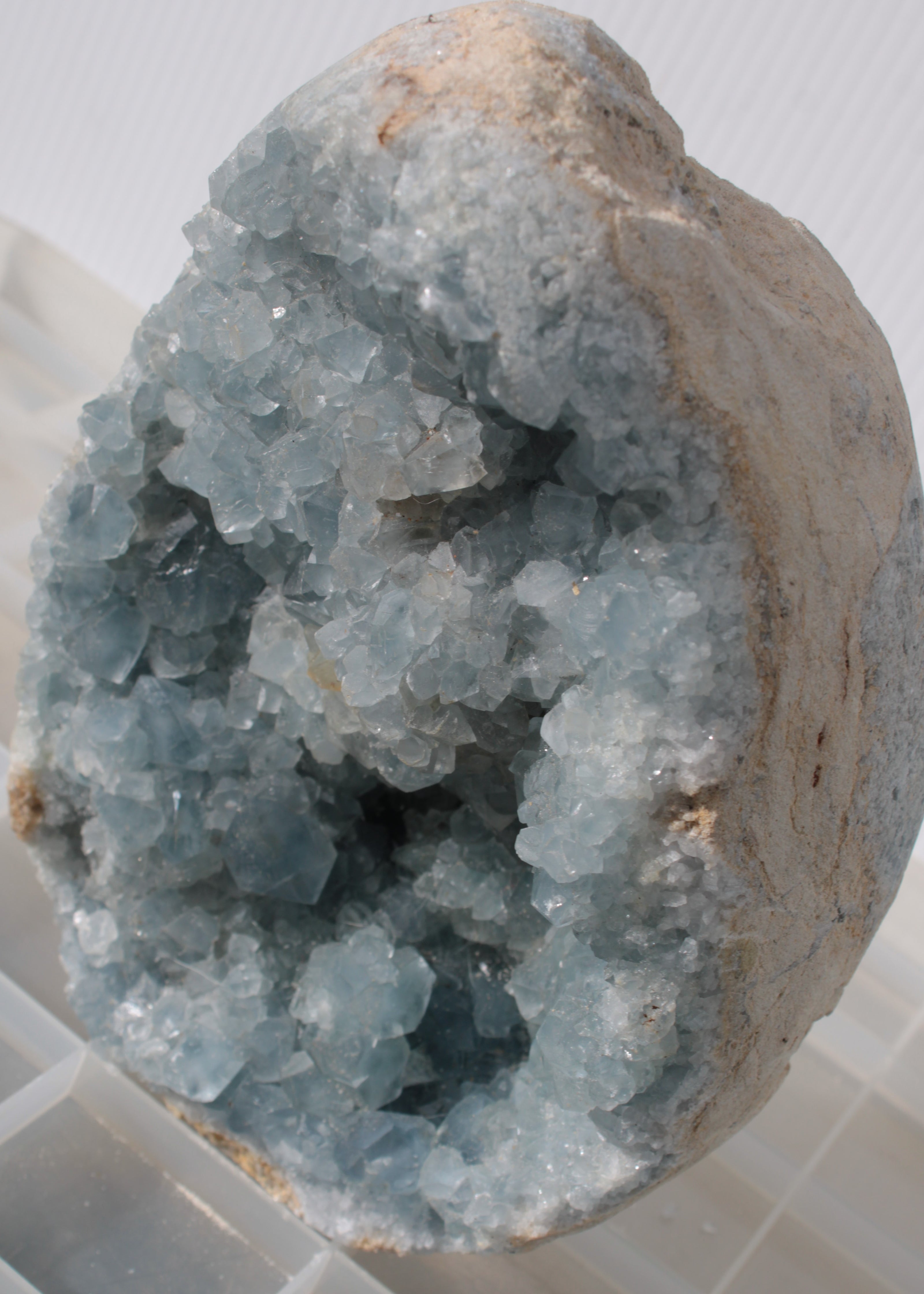 Blue Celestite geode 4990g Rocks and Things