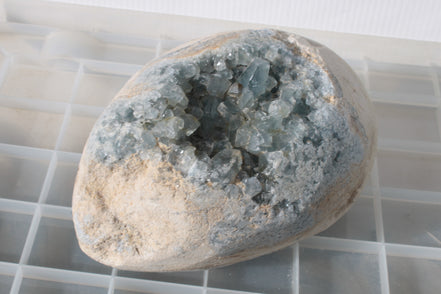 Blue Celestite geode 4990g Rocks and Things