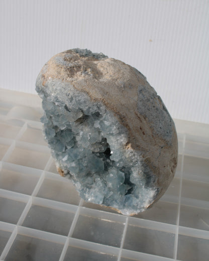 Blue Celestite geode 4990g