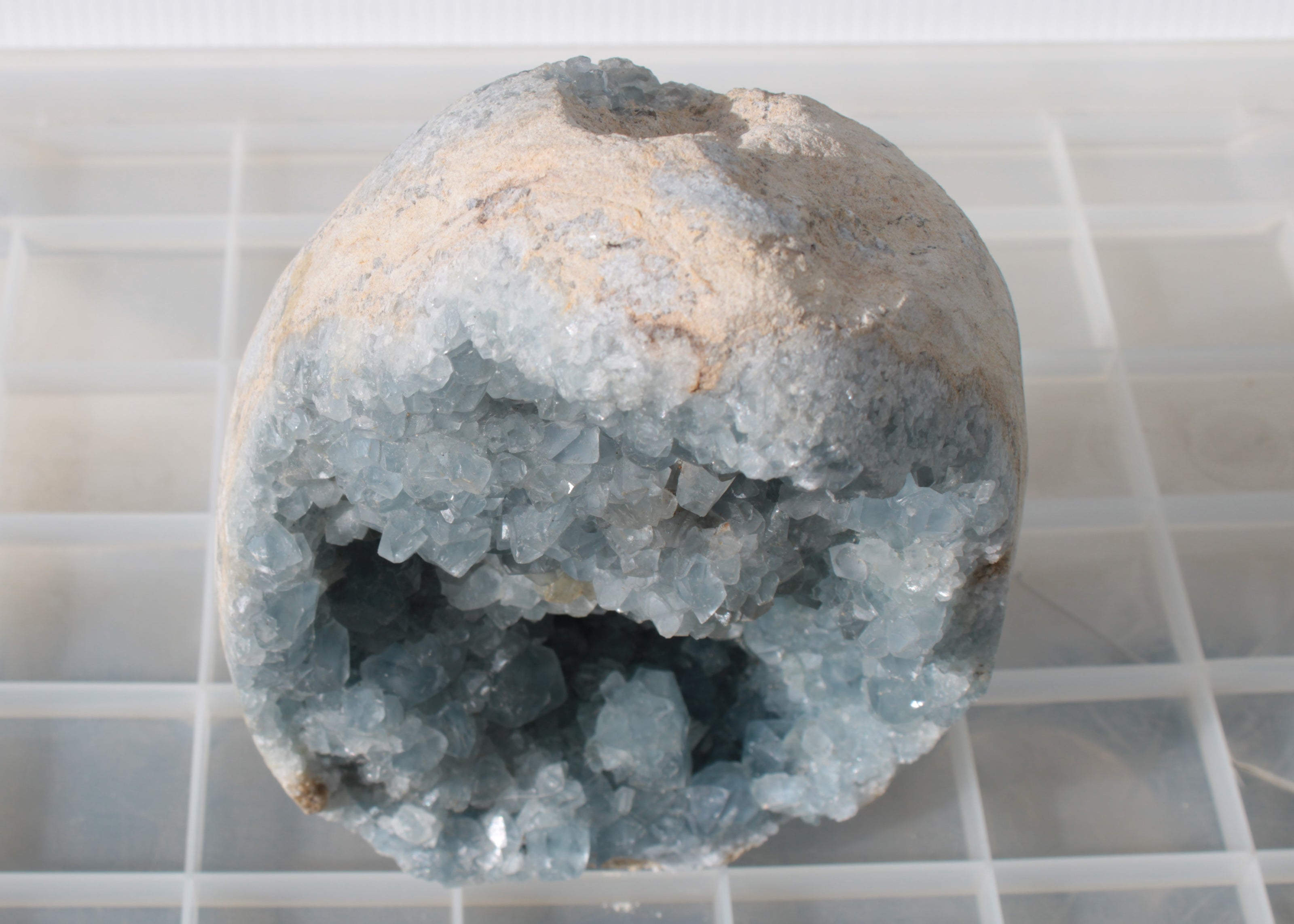 Blue Celestite geode 4990g Rocks and Things