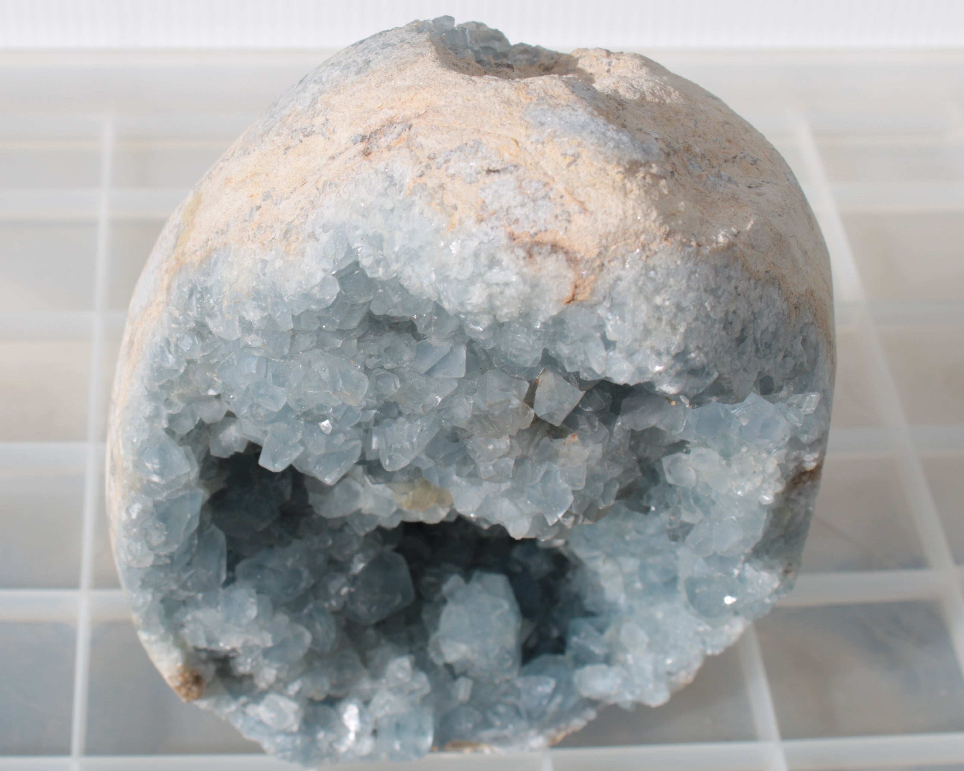 Blue Celestite geode 4990g Rocks and Things