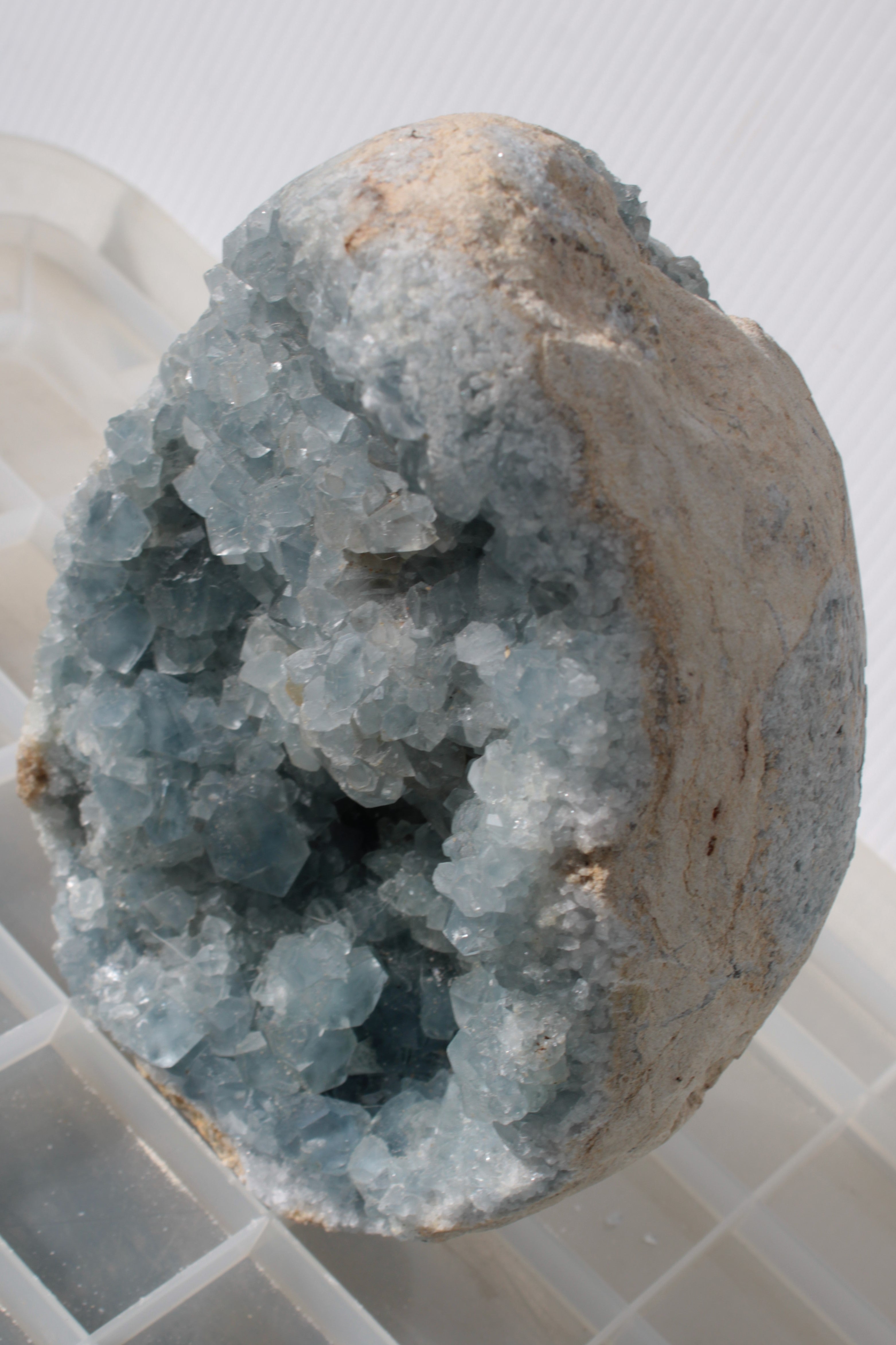 Blue Celestite geode 4990g Rocks and Things