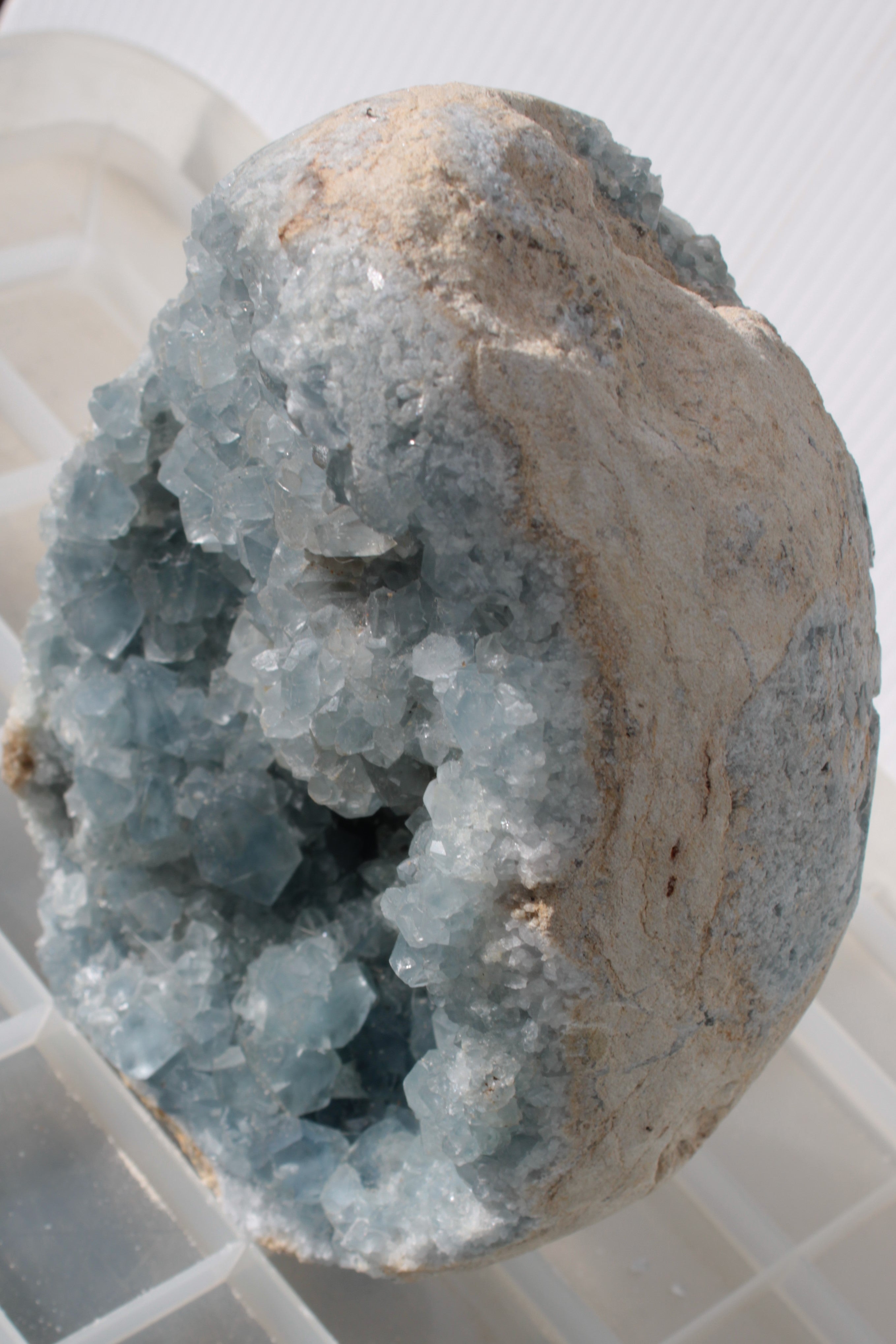 Blue Celestite geode 4990g Rocks and Things