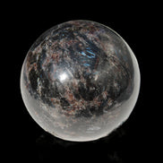 Astrophyllite Garnet sphere 61mm 367g - Rocks and Things Store