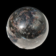 Astrophyllite Garnet sphere 61mm 367g - Rocks and Things Store
