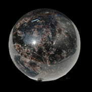 Astrophyllite Garnet sphere 61mm 367g - Rocks and Things Store