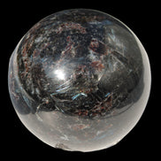 Astrophyllite Garnet sphere 61mm 367g - Rocks and Things Store
