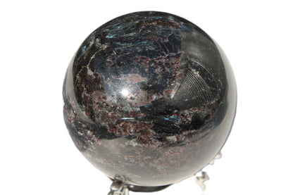 Astrophyllite Garnet sphere 61mm 367g Rocks and Things