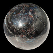 Astrophyllite Garnet sphere 61mm 367g - Rocks and Things Store