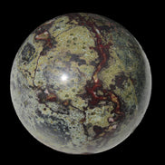 Dragons Blood Stone sphere 83mm 928g in sunlight - Rocks and Things Store