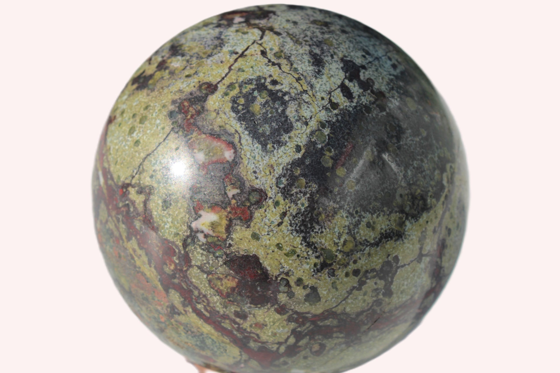 Dragons Blood Stone sphere 83mm 928g Rocks and Things