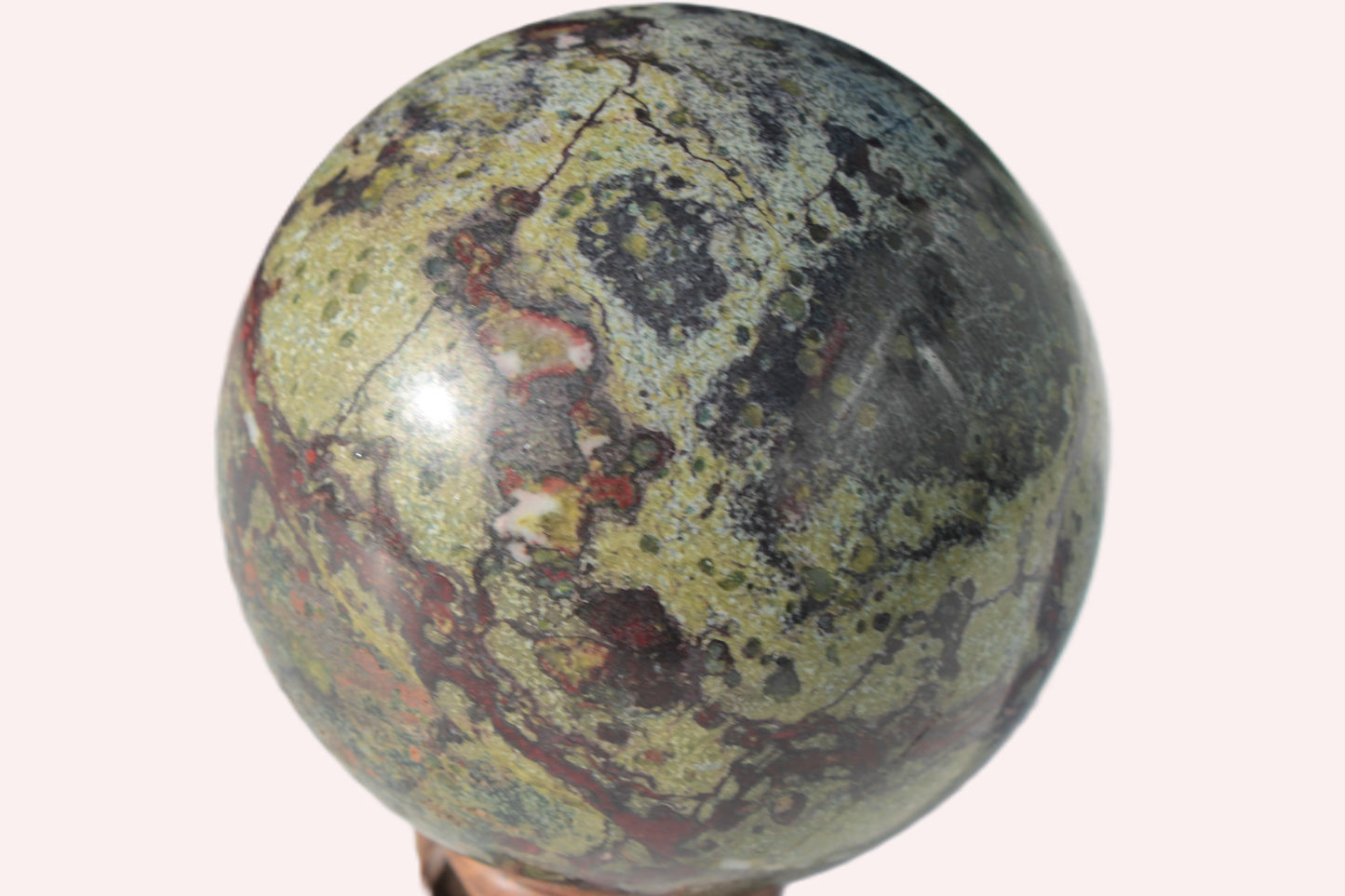 Dragons Blood Stone sphere 83mm 928g Rocks and Things