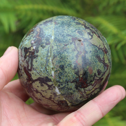 Dragons Blood Stone sphere 83mm 928g Rocks and Things