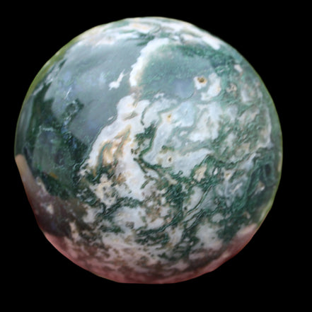 Moss Agate sphere 69mm 432g -Rocks and Things Store
