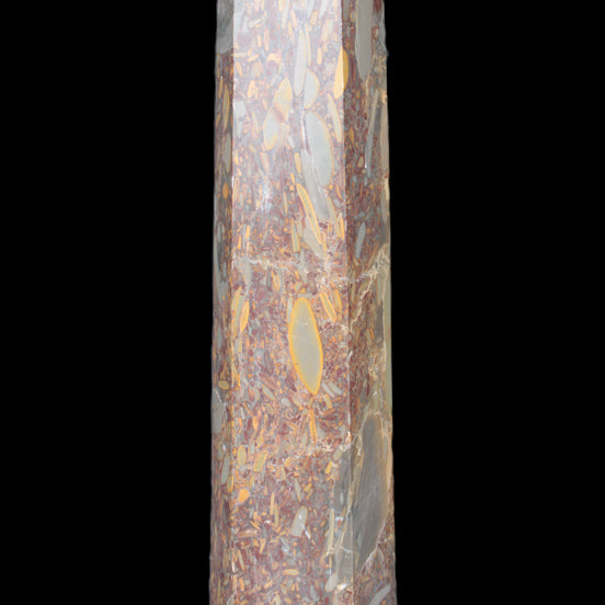 Bamboo Leaf Jasper obelisk 5660g Rocks and Things