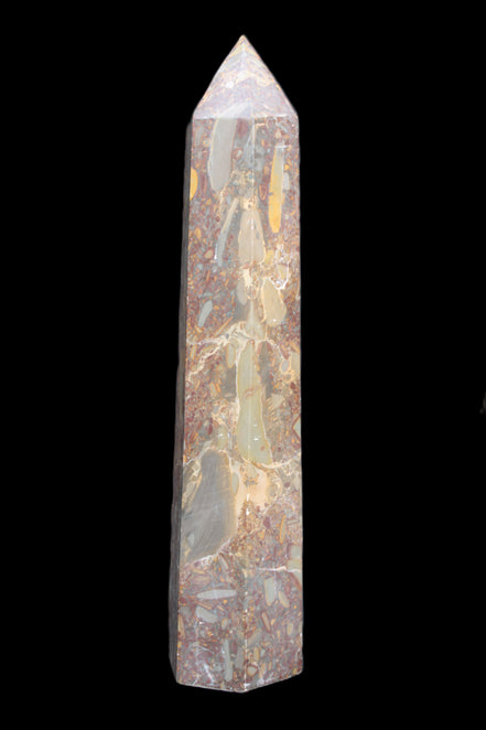 Bamboo Leaf Jasper obelisk 5660g Rocks and Things
