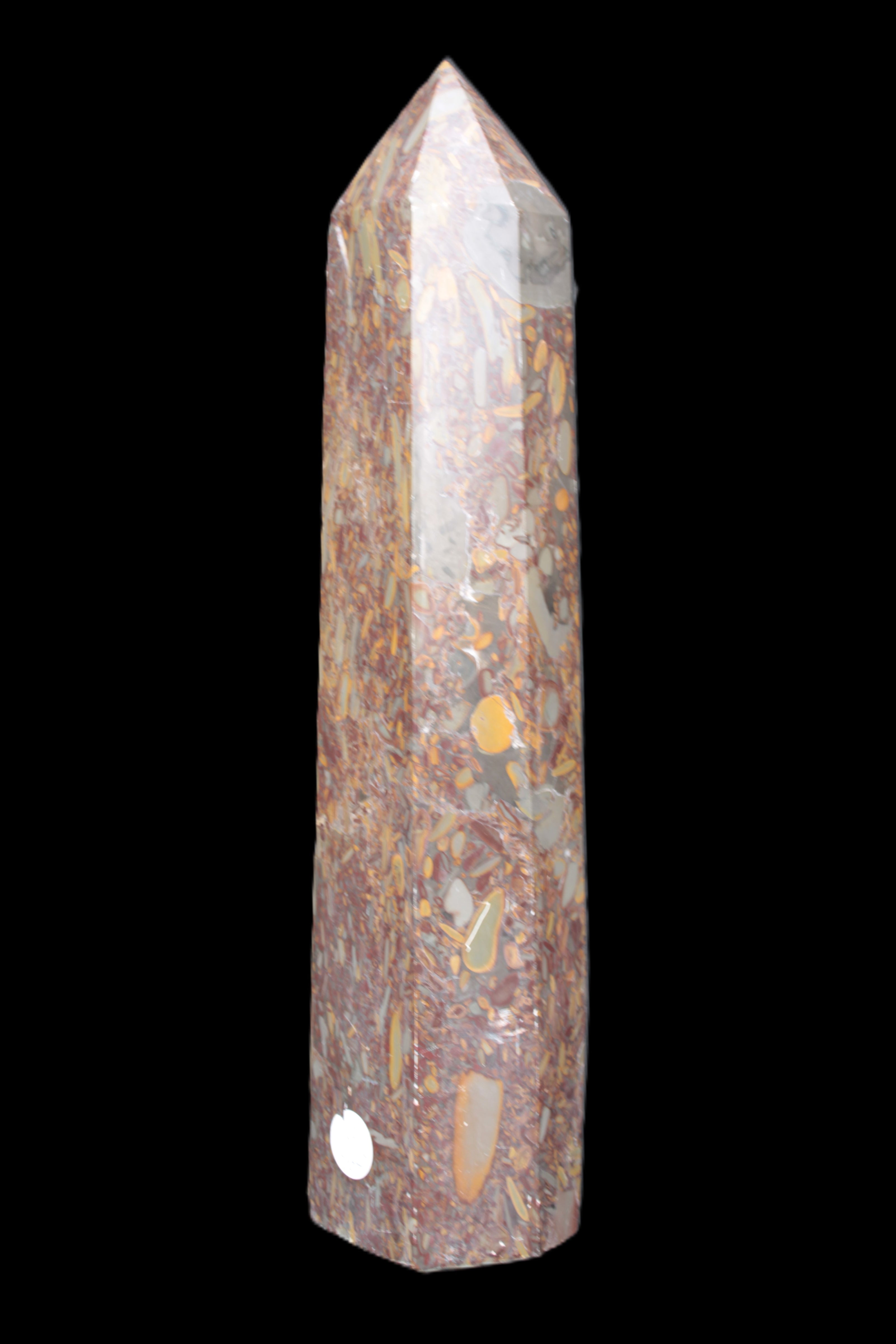 Bamboo Leaf Jasper obelisk 5660g Rocks and Things