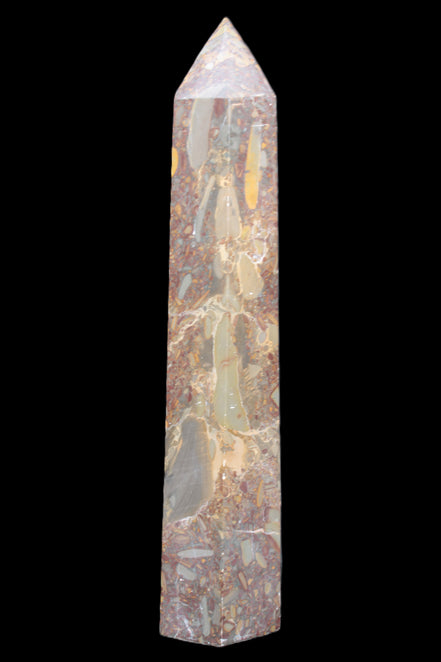 Bamboo Leaf Jasper obelisk 5660g Rocks and Things