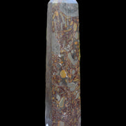 Bamboo Leaf Jasper obelisk 5660g Rocks and Things