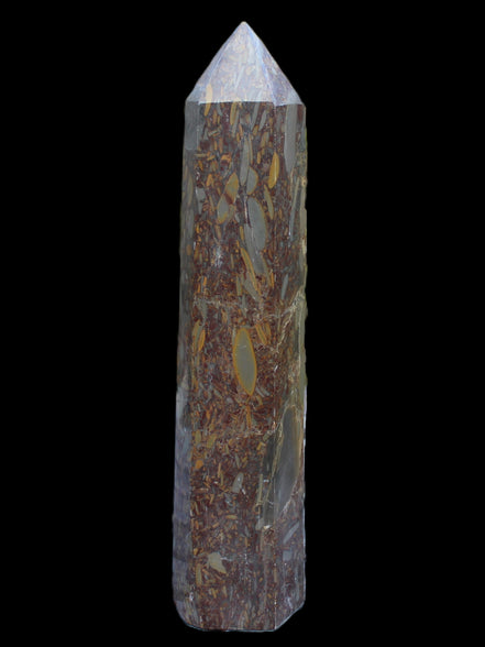 Bamboo Leaf Jasper obelisk 5660g Rocks and Things