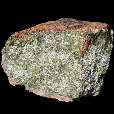 Olivine pyroclastic volcanic bomb from Central Victoria 116*81*65mm 930g in sunlight - Rocks and Things Store