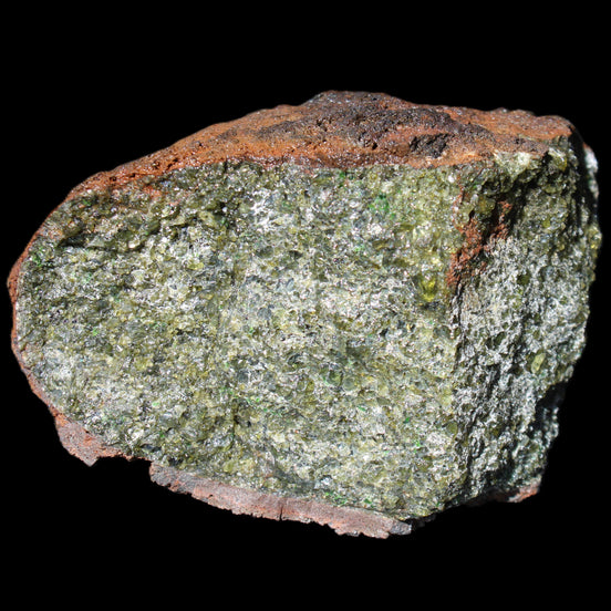 Olivine pyroclastic volcanic bomb from Central Victoria 116*81*65mm 930g in sunlight - Rocks and Things Store