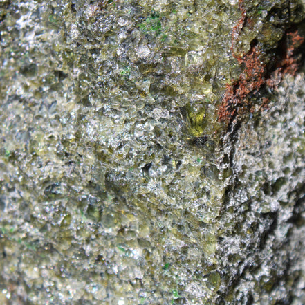 Olivine pyroclastic volcanic bomb from Central Victoria 116*81*65mm 930g in sunlight - Rocks and Things Store