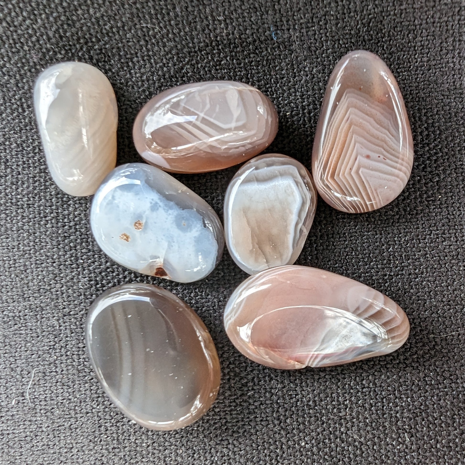 Persian silk agate 5-stones 7g Rocks and Things