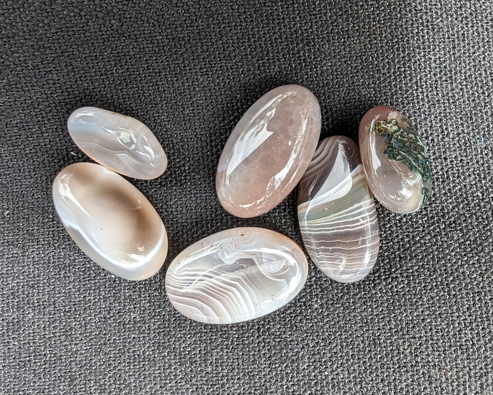 Persian silk agate 5-stones 7g Rocks and Things